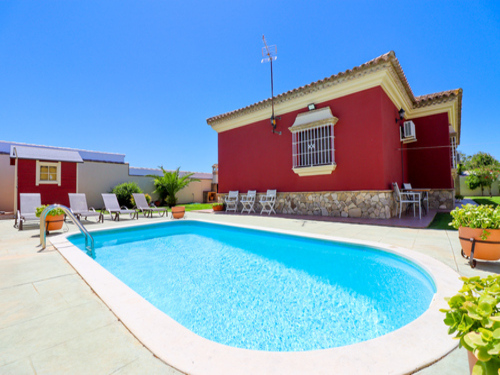 Casas y Villas de alquiler para vacaciones en Chiclana La Barrosa con piscina privada